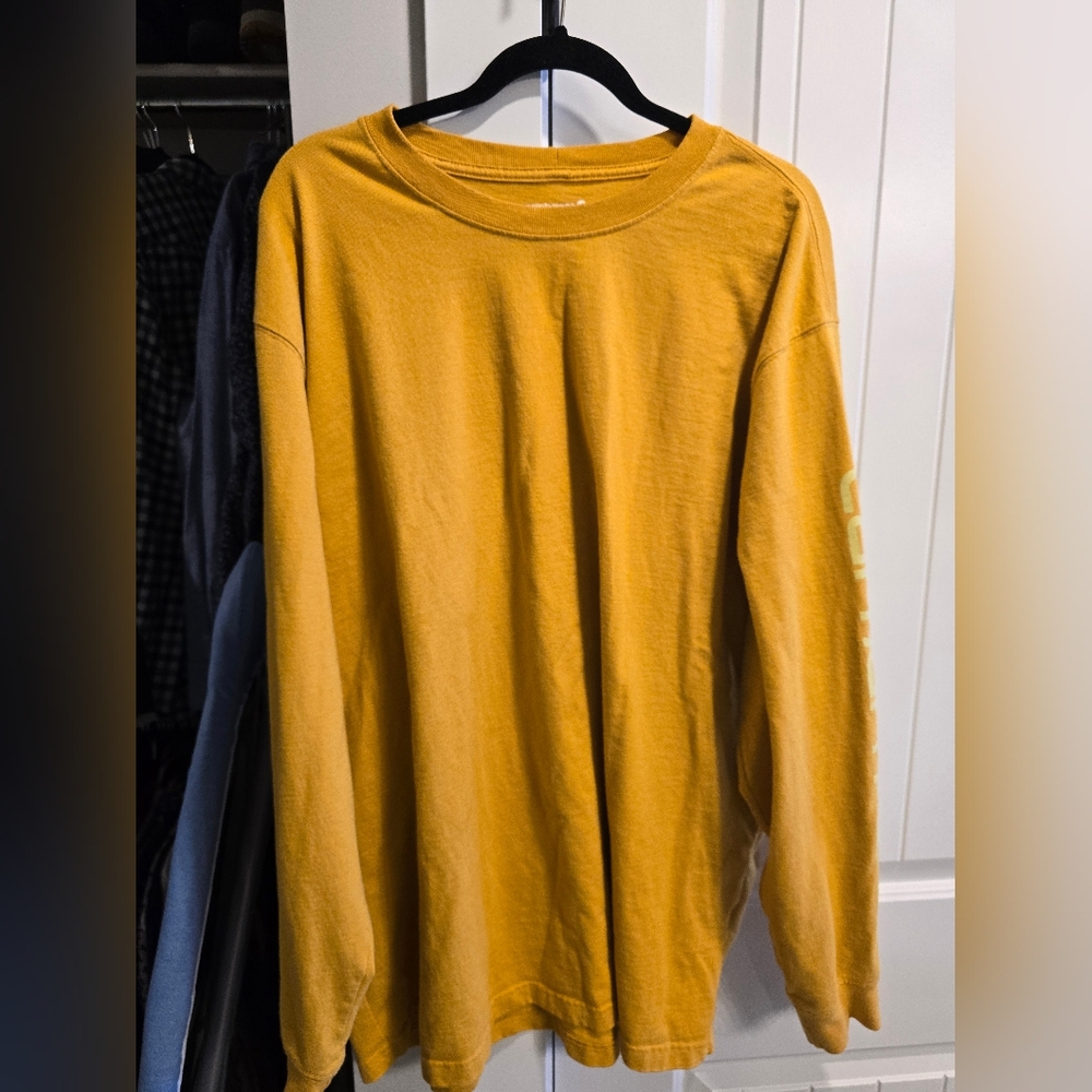 Carhartt Loose Fit Yellow Long Sleeve Shirt